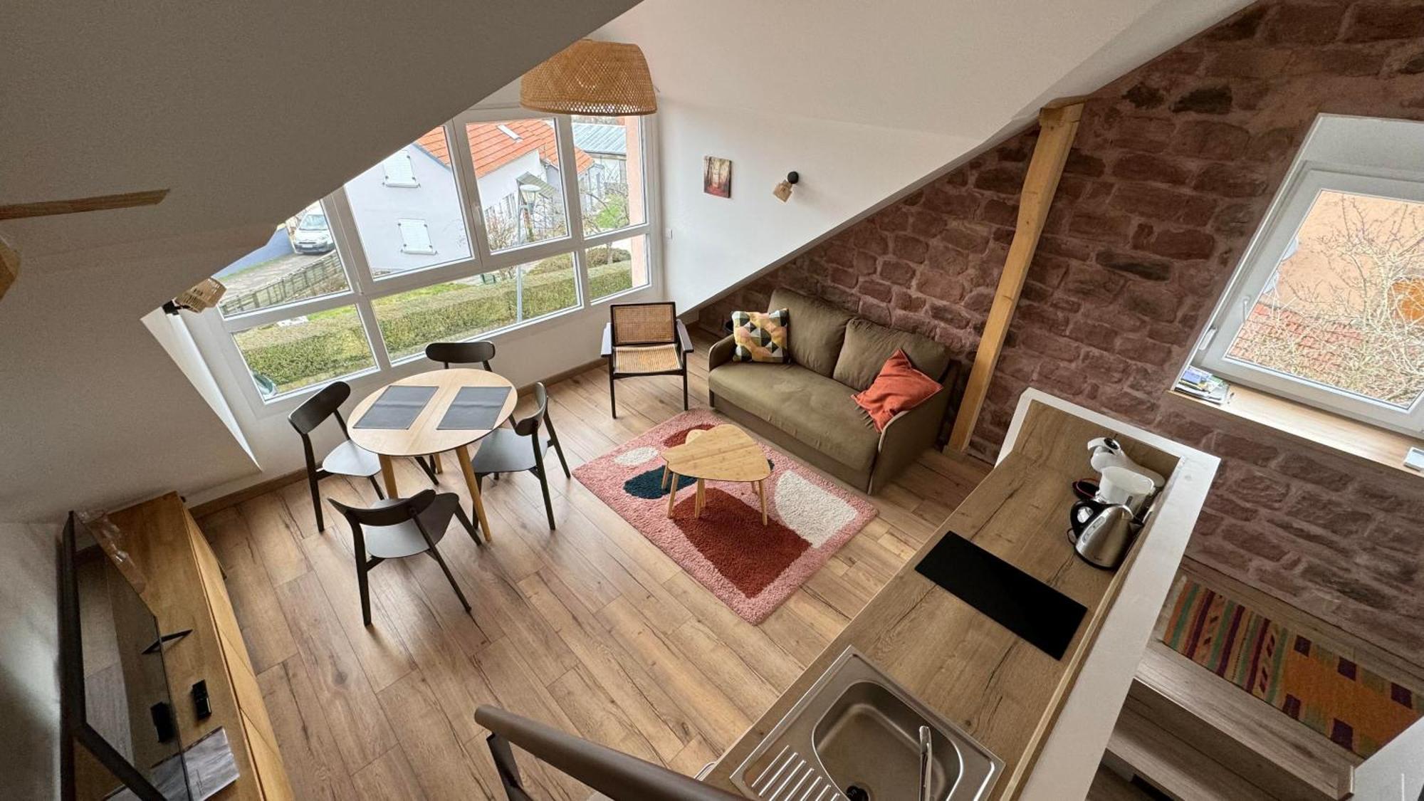 Ferienwohnung Le Pommier - Appt Avec Jardin Partage Puberg Exterior foto